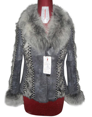  Fur Leather Coat