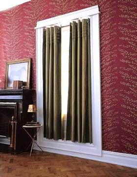  Polyester Solid-Color Window Curtain with Metal-Rings (Polyester de couleur unie Rideau de fenêtre avec Metal-Rings)