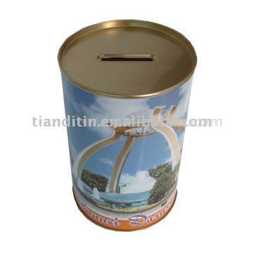  Round Saving Tin (Cycle Saving Tin)