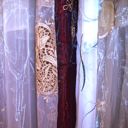  Organza Embroidered Curtain