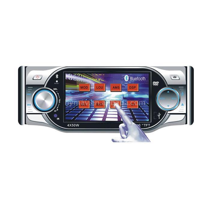  4" In-Dash Touch Screen DVD Player with USB and Bluetooth (4:  Dans le tableau de bord de l`écran tactile Lecteur DVD avec USB et Bluetoo)