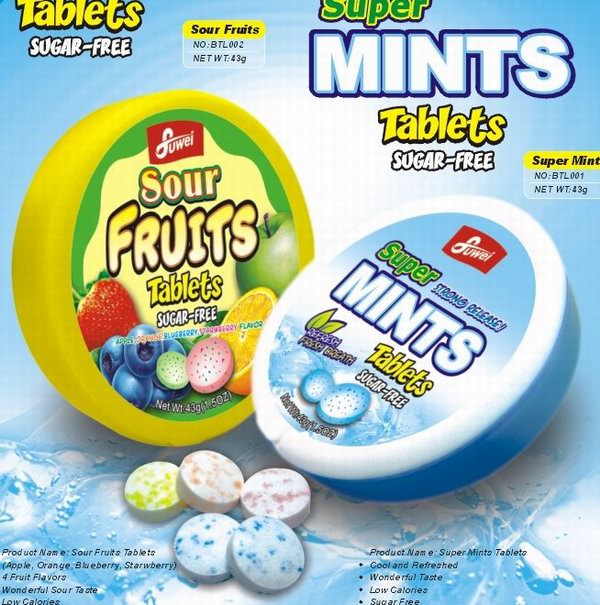  43g Sour Fruit Mint/Super Mint (43g de fruits aigres Monnaie / Super Mint)