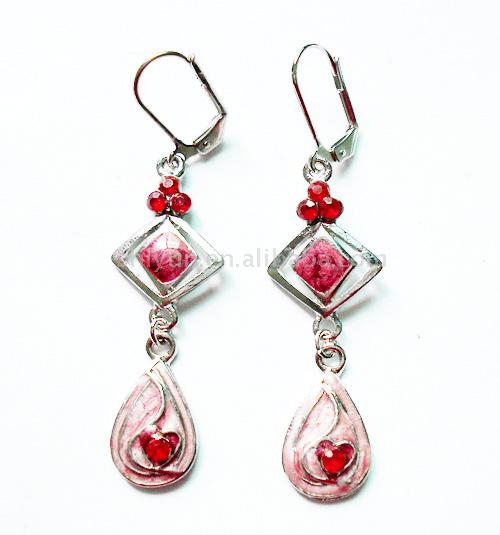  Bloodred Love Earrings (Bloodred Любовь серьги)