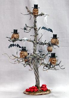  Halloween Skull Candle Tree (Halloween Skull Candle Tree)