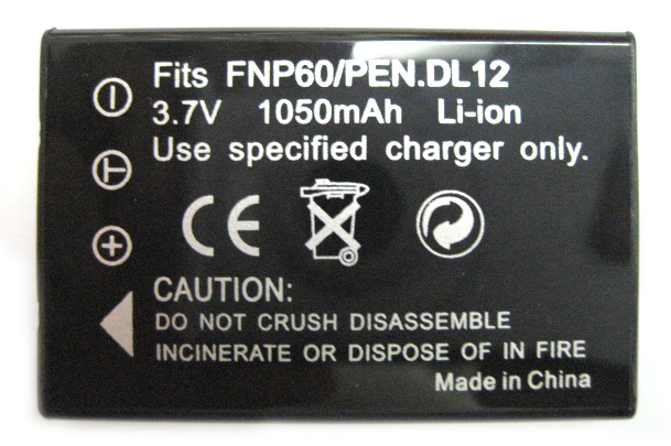  BAK Battery for Fuji NP60 ( BAK Battery for Fuji NP60)