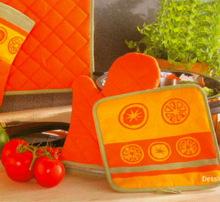  Oven Mitts and Potholder (Topflappen und Topflappen)