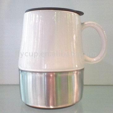  Ceramic Mug with Stainless Steel Base