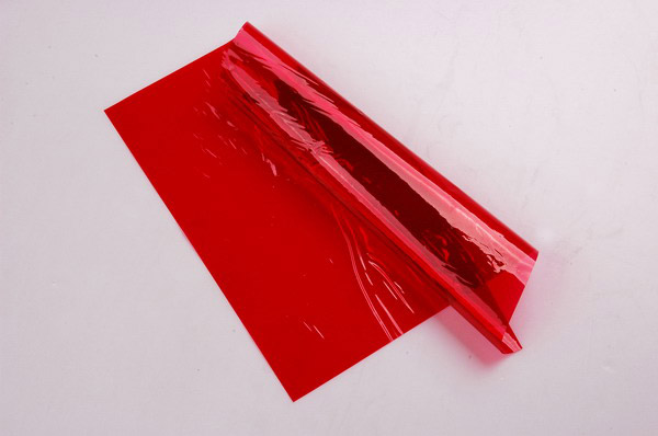  Red Color Flat Cellophane (Couleur rouge plat Cellophane)