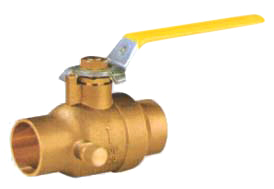  Welded Brass Pressure Testing Ball Valve ( Welded Brass Pressure Testing Ball Valve)