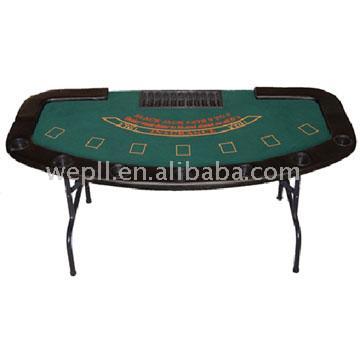  Folded Leg Poker Table for 8 Players with Chip Tray ( Folded Leg Poker Table for 8 Players with Chip Tray)