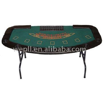 Folded Leg Poker Table for 8 Players with Chip Tray (Plié Leg Table de Poker pour 8 joueurs avec puce bac)