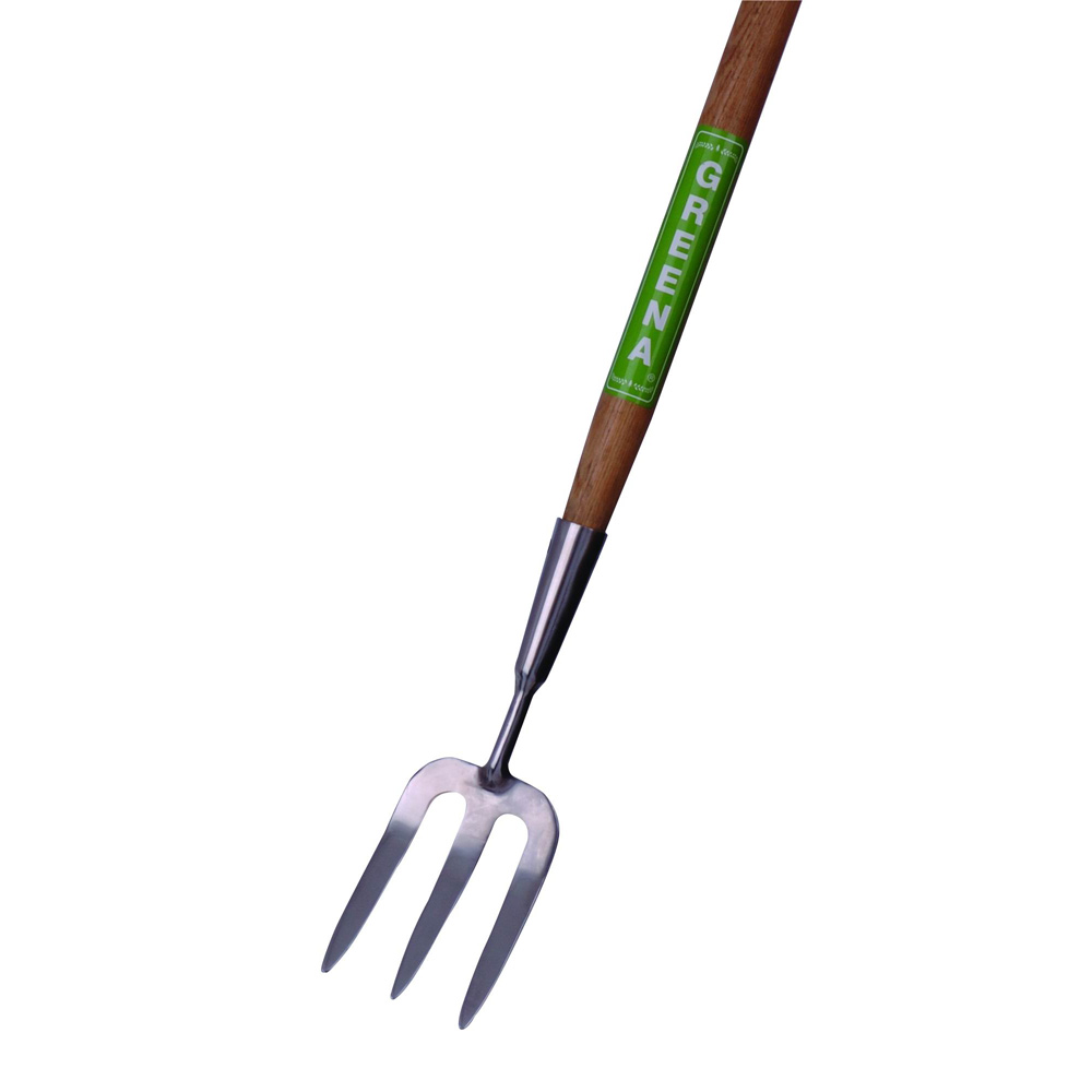  Stainless Steel Fork with Long Ash Wood Handle (Fourchette en acier inoxydable avec Long Ash Manche Bois)