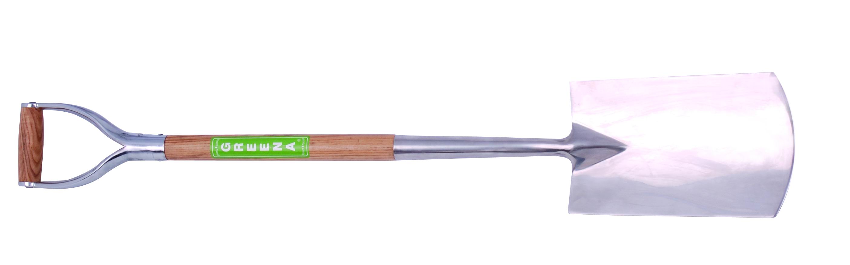 Stainless Steel Digging Spade with Ash Wood Shaft and Armor Grip (Stainless Steel Digging Spade avec Ash Wood Shaft et Armor Grip)