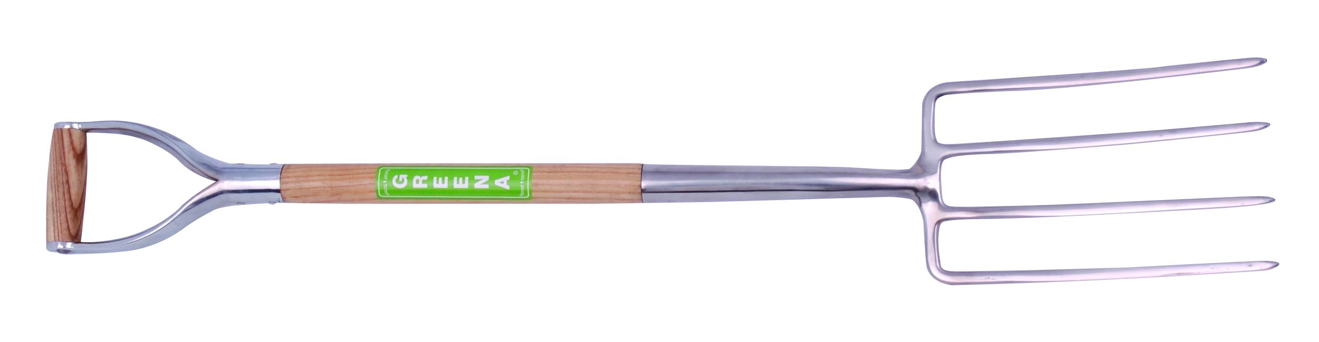  Stainless Steel Digging Fork with Ash Wood Shaft and Armor Grip (Нержавеющая сталь Копаем вилки с древесной золы Вал и Armor Grip)