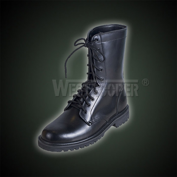  Black Army Leather Boots (Черная кожа армии сапоги)