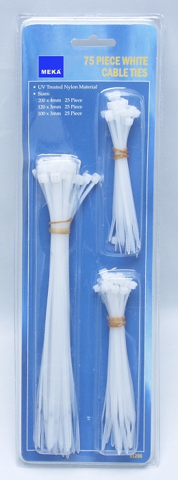  White Cable Ties (White Kabelbinder)