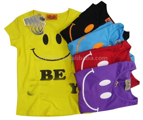  New Style Short Sleeve Girl`s T-Shirt In 2007 (Новый стиль Кратко рукава Girl`s T-Shirt В 2007)