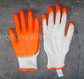 Gc006 Wirtschafts-Latex beschichtete Handschuhe (Gc006 Wirtschafts-Latex beschichtete Handschuhe)