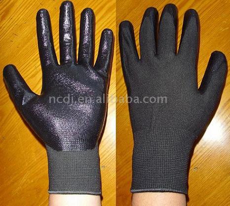  GN003 Nitril Coated Gloves (GN003 нитрил покрытием Перчатки)