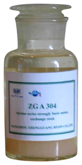 ZGA304 Strongly Basic Anion Exchange Resin (ZGA304 fortement basique d`échange d`anions Résine)