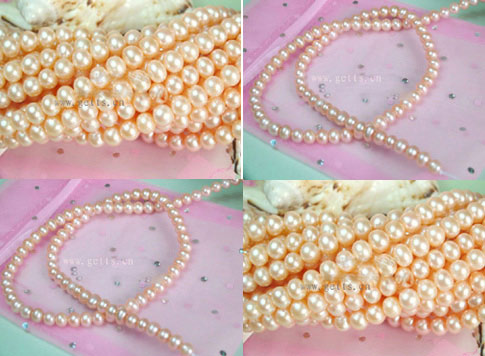 6 ~ 7mm Pink Flat Süßwasser Perlen (6 ~ 7mm Pink Flat Süßwasser Perlen)