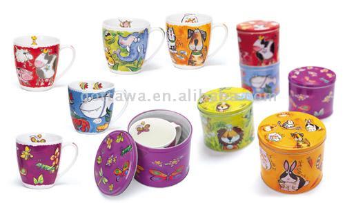  18oz. New Bone China Mug With Tin Box (18oz. Новой кости китай кружку с Tin Box)