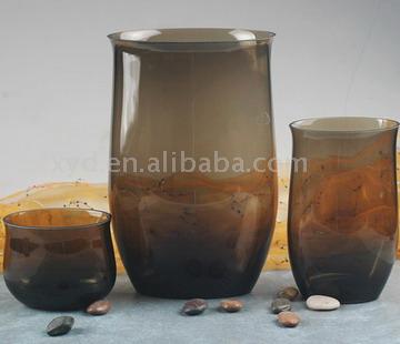  Handmade Colored Glass Vase