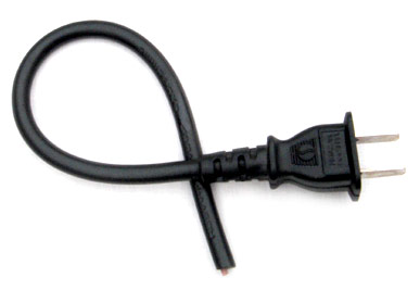  Usual Two Flat-Pin Plug with Power Cable ( Usual Two Flat-Pin Plug with Power Cable)