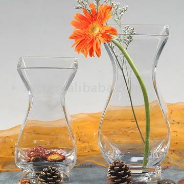 Handmade Clear Glass Vase