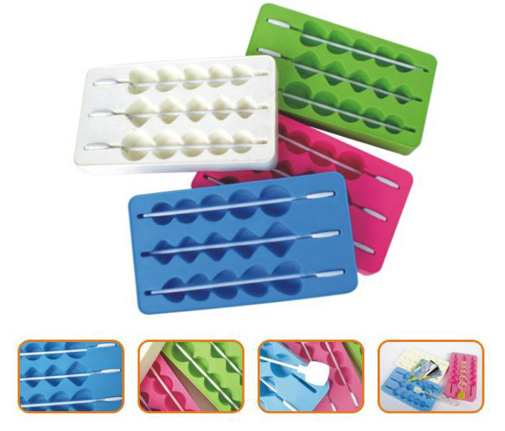  Ice Cube Tray/Ice Mould With Stirrer, Novelty Gift, Promotion Gift