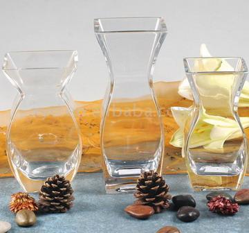  Handmade Clear Glass Vase