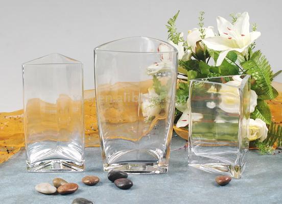  Handmade Trigon Glass Vase
