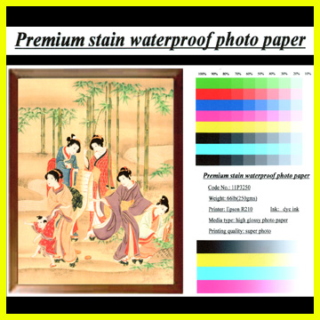  Premium Satin Waterproof Photo Paper (Водонепроницаемый Premium атласная фотобумага)