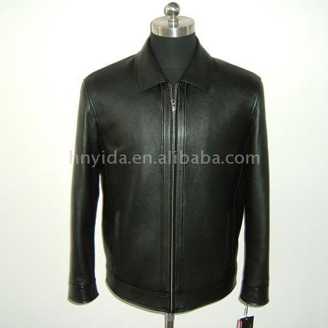  Leather Coat for Male (Кожа пальто мужского)