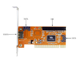 PCI SATA + ATA Combo-Controller-Karte (PCI SATA + ATA Combo-Controller-Karte)