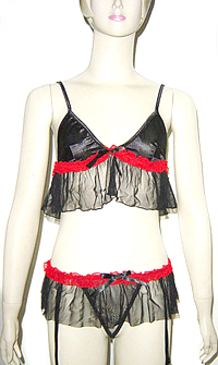  Sexy Underwear (Black with Red) ( Sexy Underwear (Black with Red))