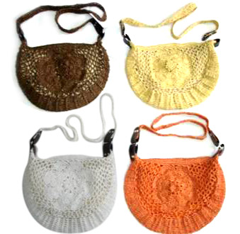  100% Paper Straw Crochet Bag with Cotton Lining ( 100% Paper Straw Crochet Bag with Cotton Lining)