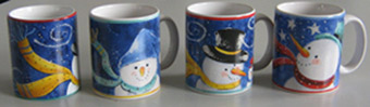  U-Shaped Decaled Mug (U-Shaped Mug Decaled)