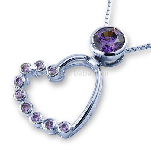  925 Sterling Silver Zircon Pendant (925 Argent zircon Pendentif)