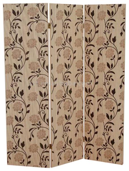  Printed Bamboo Folding Screen (Imprimé en bambou Paravent)
