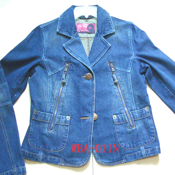  Ladies` Denim Jacket ( Ladies` Denim Jacket)