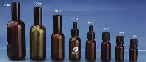  Oil Glass Bottles (Bouteilles de verre d`huile)