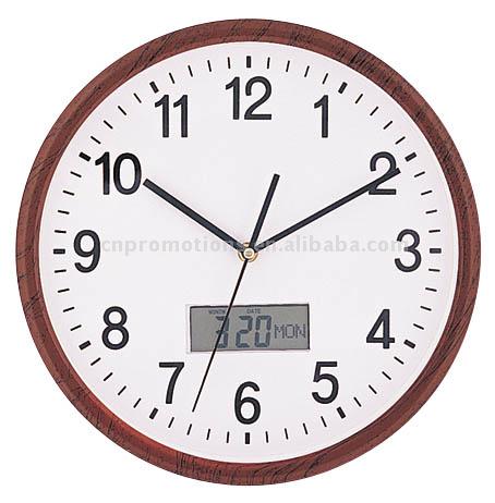  Wall Clock with LCD Screen ( Wall Clock with LCD Screen)