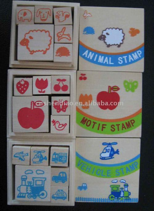  Wood Stamp Set (Bois Ensemble de Timbres)