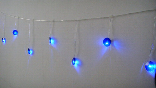  LED Icicle Light with Blue Plastic Hanger (Светодиодные Icicle Light с синей пластмассы для подвеса)