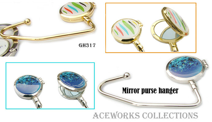  Compact Mirror Hangers For Handbag And Purse (Compact Cintres miroir Pour le sac à main et la bourse)