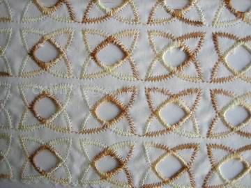  100% Cotton Dyed Embroidery Fabric (100% coton teint Broderie Tissu)