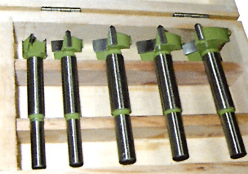  5pc Hinge Boring Bit Set