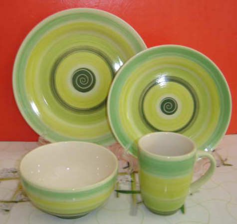  Stoneware 16pc Dinner Set (Steinzeug 16pc Dinner Set)