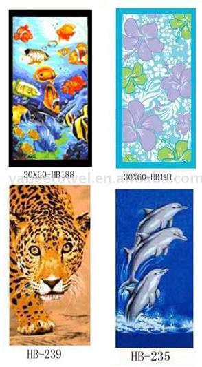  Reactive Printed Beach Towel ( Reactive Printed Beach Towel)